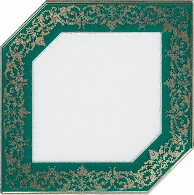 HGD/D250/18000 Декор Клемансо зеленый 15х15х6,9 - фото 101905
