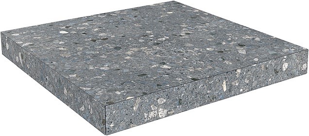 SG632800R/GCA Ступень угловая клееная Терраццо серый темный 33х33х11 - фото 109611