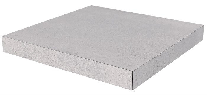 DD602020R/GCA Ступень угловая клееная Про Матрикс серый светлый 33x33x0,9 - фото 110369