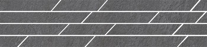 SG144/005T Бордюр Гренель серый темный мозаичный 46,8x9,8x0,9 - фото 110792