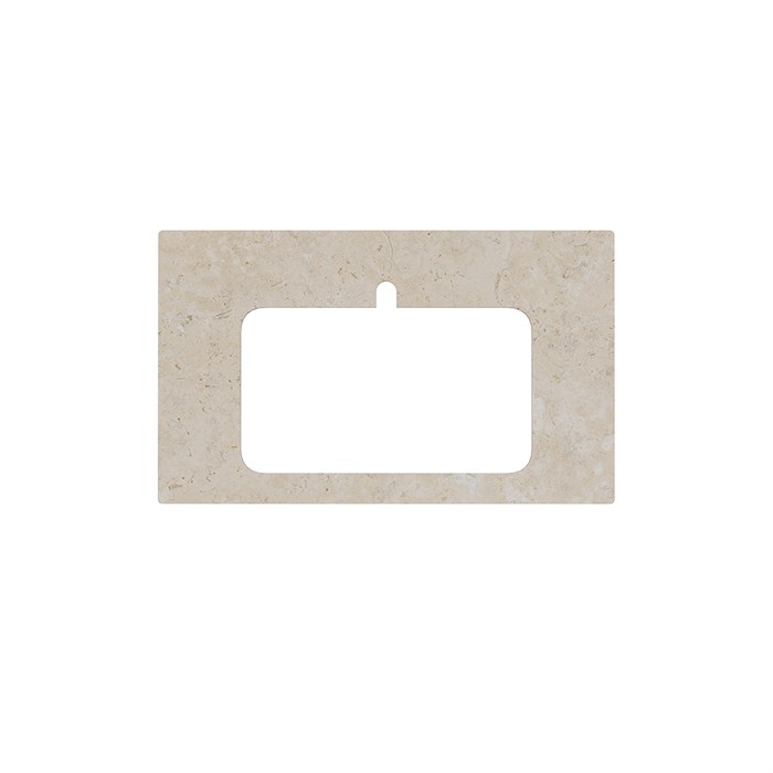 PL2.DD590500R/80 PL2.DD590500R/80 Спец. изделие декоративное для раковин, встраиваемых сверху Про Лаймстоун АТ бежевый темный - фото 115855
