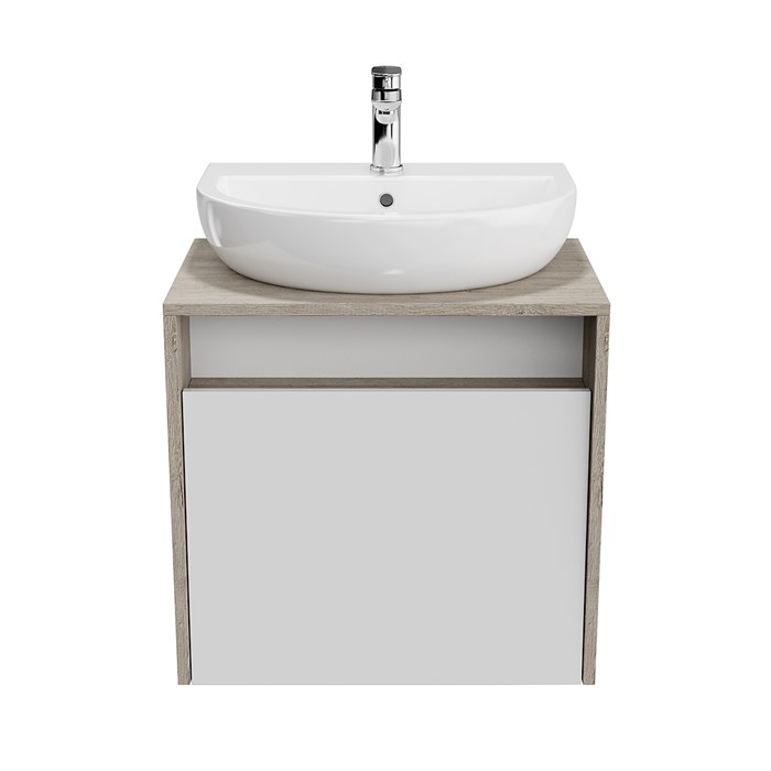 PRO.60.1\WHT Тумба PRO подвесная 1 ящик 60, белая глянцевая - фото 116407