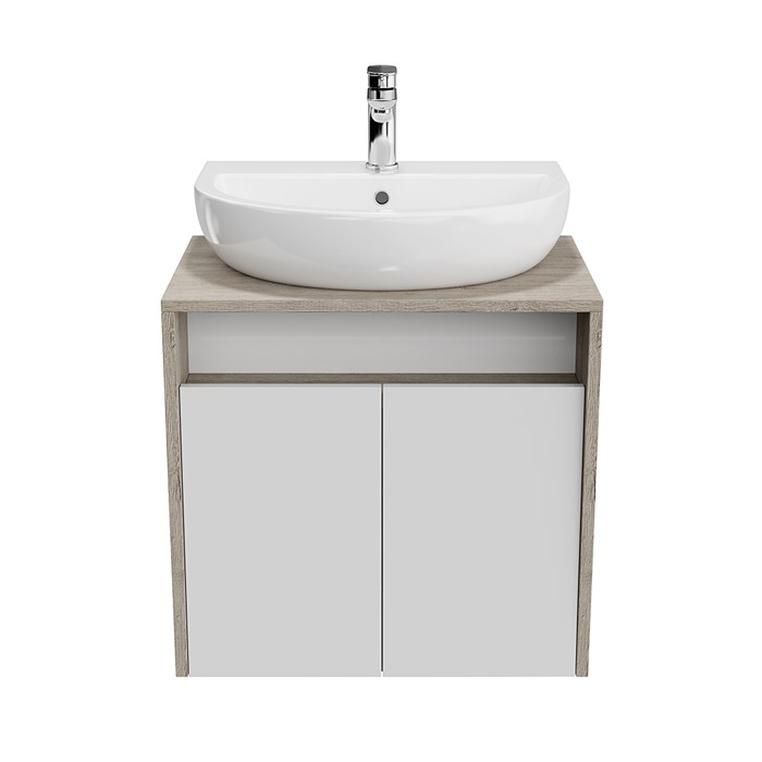PRO.60.2\WHT Тумба PRO подвесная 2 дверцы 60, белая глянцевая - фото 116423