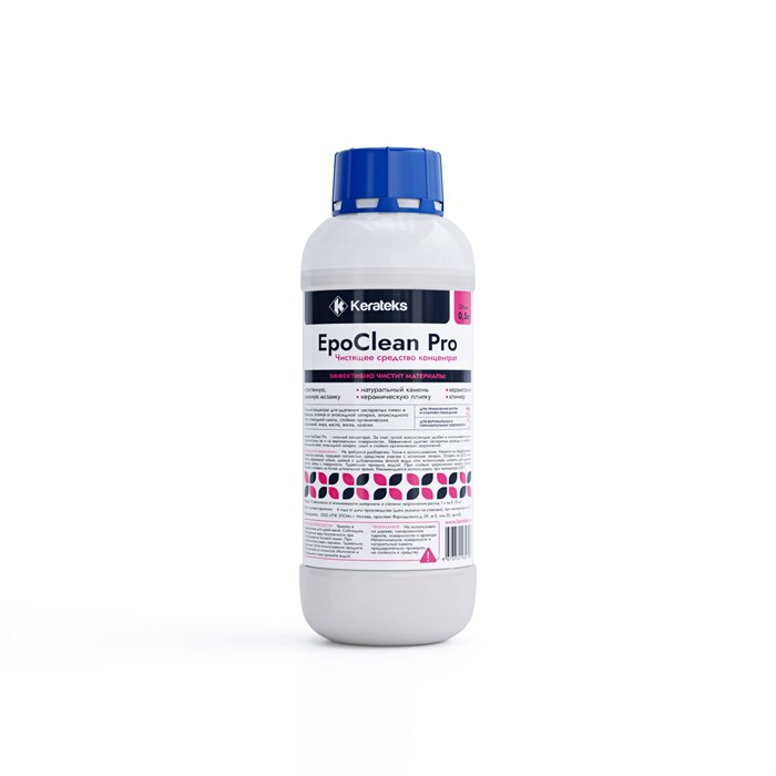 Очиститель остатков от эпоксидной затирки KERATEKS EpoClean PRO, 0,5л - фото 123517