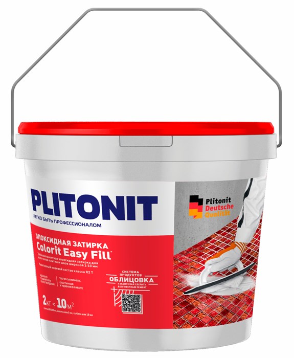 Colorit EasyFill белый - 2 кг эпоксидная затирка и реактивный клей для плитки - фото 49753