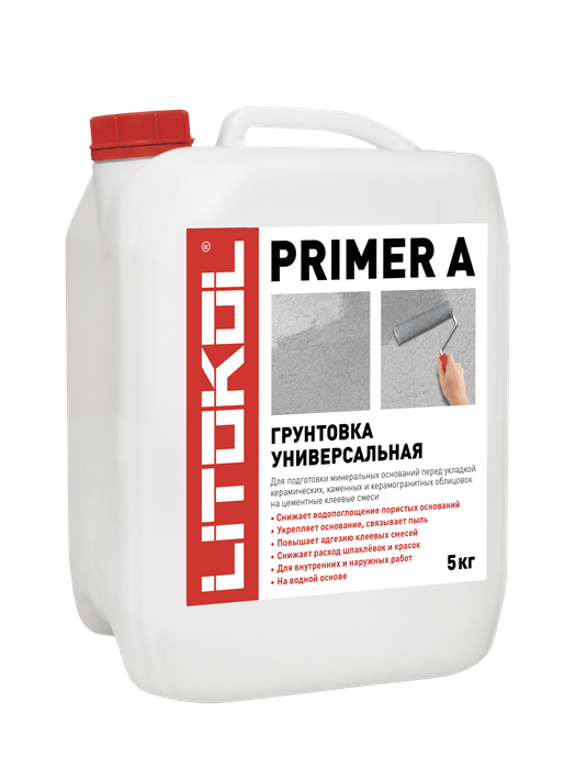PRIMER A белый канистра 5 кг - фото 94997