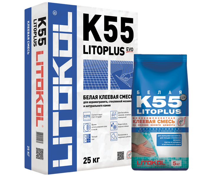 LITOLIGHT K16 серый мешок 15 кг - фото 95061