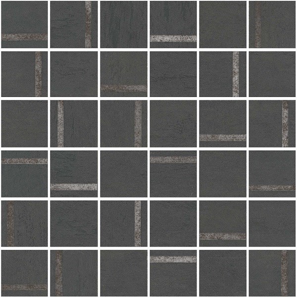 SG640520/MM Декор Гварди 2 мозаичный антрацит матовый обрезной 30x30x0,9 - фото 95689