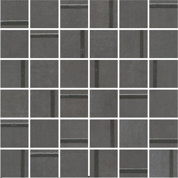 MM13132 Декор Гварди 1 мозаичный антрацит матовый обрезной 30x30x0,9 - фото 96030