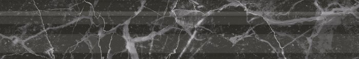 BLC039R Бордюр Багет Коррер чёрный глянцевый обрезной 30x5x1,9 - фото 96078