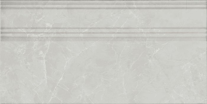FME028R Плинтус Монте Тиберио серый глянцевый обрезной 20x40x1,6 - фото 96099