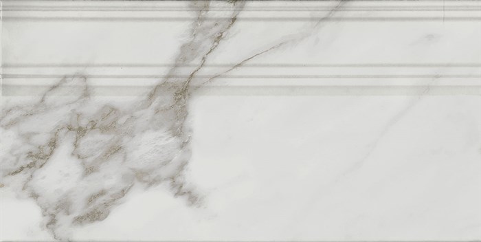 FME030R Плинтус Монте Тиберио бежевый светлый глянцевый обрезной 20x40x1,6 - фото 96101