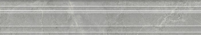 BLF021R Бордюр Багет Риальто дымчатый глянцевый обрезной 40x7,3x2,7 - фото 96112