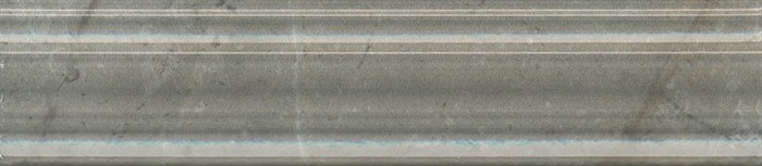 BLE026 Бордюр Багет Кантата серый глянцевый 25x5,5x1,8 - фото 96243