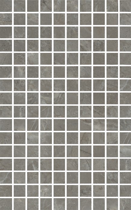 MM6434 Декор Кантата мозаичный серый глянцевый 25x40x0,8 - фото 96249