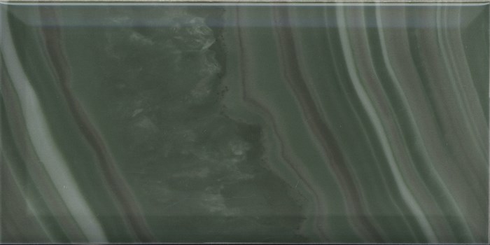 19077 Сеттиньяно зелёный грань глянцевый 9,9x20x0,92 - фото 96383