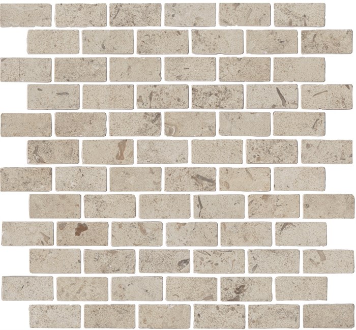 MBD013 Декор Про Лаймстоун Антика 1 мозаичный бежевый матовый 32х30х0,9 - фото 96598