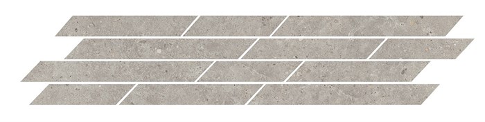 T036/SG6537 Декор Риккарди мозаичный серый светлый матовый 46,8x9,8x0,9 - фото 96691