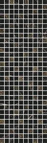 MM12111 Декор Астория черный мозаичный 25х75х9