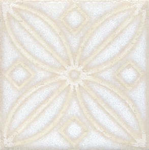 STG/B402/1266 Вставка Амальфи орнамент белый 9,9х9,9х7