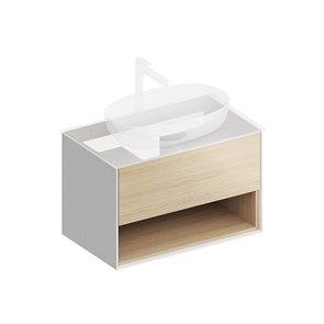 {{photo.Alt || photo.Description || 'PLB.M.80.1/OAK.V Тумба PLAZA Modern подвесная 80 дуб виченца 1 ящик + полка'}}