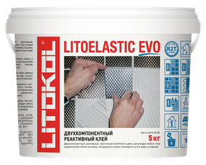 LITOELASTIC EVO A+B  - двухкомпонентный клей  белый ведро 5 кг