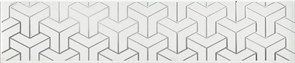 AD/A569/6397 Бордюр Ломбардиа белый 25x5,4x8