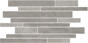 SBM010/SG4584 Декор Ламелла серый мозаичный 50,2x25x9,5