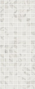 MM7203 Декор Алькала белый мозаичный 20х50