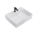 LO.wb.60.1 Раковина LOGICA мебельная\подвесная с одним отверстием 60, белая глянцевая - фото 111707