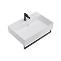 LO.wb.70.1 Раковина LOGICA мебельная\подвесная с одним отверстием 70, белая глянцевая - фото 111724