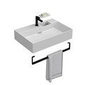 LO.wb.70.1 Раковина LOGICA мебельная\подвесная с одним отверстием 70, белая глянцевая - фото 111728