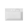 LO.wb.70.2 Раковина LOGICA мебельная\подвесная с двумя отверстиями 70, белая глянцевая - фото 111730