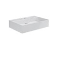 LO.wb.70.2 Раковина LOGICA мебельная\подвесная с двумя отверстиями 70, белая глянцевая - фото 111732