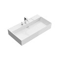 LO.wb.90.2 Раковина LOGICA мебельная\подвесная с двумя отверстиями 90, белая глянцевая - фото 111746