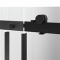 CT.140.1/2.SD.BLK.M Душевая дверь CRISTALLO, раздвижная с функцией soft close, 140х210, матовый черный, упаковка 1/2 - фото 115711