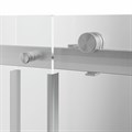 CT.120.SD.BN Душевая дверь CRISTALLO, раздвижная с функцией soft close, 120х210, брашированный никель - фото 115715