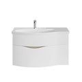 RV.100Lh\WHT.M Тумба RIVA 100 см левая, белая матовая - фото 116373