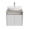 PRO.60.2\WHT Тумба PRO подвесная 2 дверцы 60, белая глянцевая - фото 116423