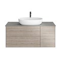 PLB.M.120.3\OAK.O Тумба PLAZA Modern, подвесная 120 см, 3 выдвижных ящика, дуб Орегон - фото 116657
