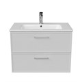 PIA.CL.75\WHT.M Тумба PIANO Classic подвесная 75 см, 2 ящика, ясень белый матовый - фото 116866