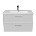 PIA.CL.85\WHT.M Тумба PIANO Classic подвесная 85 см, 2 ящика, ясень белый матовый - фото 116874