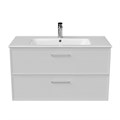 PIA.CL.95\WHT.M Тумба PIANO Classic подвесная 95 см, 2 ящика, ясень белый матовый - фото 116885