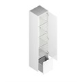 MO.165\WHT Пенал MODULA подвесной 170 с дверцей и ящиком, белый глянцевый - фото 116955