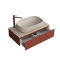 MA.90.1/VR.M Тумба MAGICA подвесная 90, 1 ящик, венецианский красный матовый - фото 117014