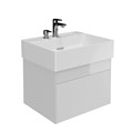 LOG.60.2/WHT Тумба LOGICA подвесная 2 ящика 60 см, белоснежный - фото 117124