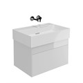 LOG.70.2/WHT Тумба LOGICA подвесная 2 ящика 70 см, белоснежный - фото 117140