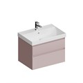 CUB.70.2/MAL Тумба CUBO подвесная с ящиками 70, мальва матовая - фото 117266