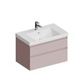 CUB.80.2/MAL Тумба CUBO подвесная с ящиками 80, мальва матовая - фото 117276