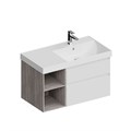 CUB.90Rh/WHT.M Тумба CUBO правая подвесная с ящиками 90, белая матовая - фото 117283